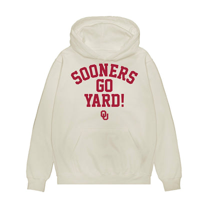 Oklahoma - NCAA Softball : Kendall Wells - Sooners Go Yard! Premium Hooded Sweatshirt-0
