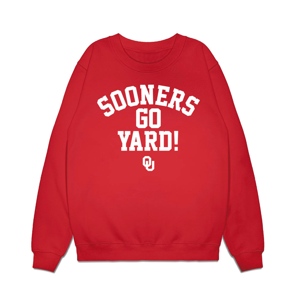Oklahoma - NCAA Softball : Chaney Helton - Sooners Go Yard! Premium Crewneck Sweatshirt-0