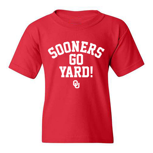 Oklahoma - NCAA Softball : Kasidi Pickering - Sooners Go Yard! Youth T-Shirt-0
