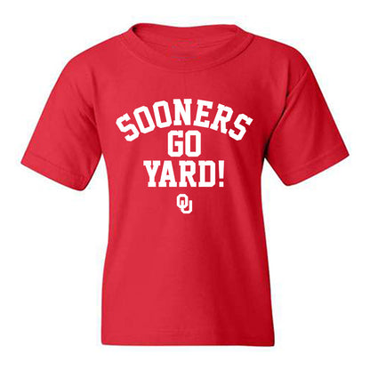 Oklahoma - NCAA Softball : Kai Minor - Sooners Go Yard! Youth T-Shirt-0