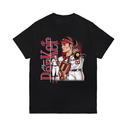Oklahoma - NCAA Softball : Allyssa Parker - Career High 7 Strikeouts Comfort Colors T-Shirt-0