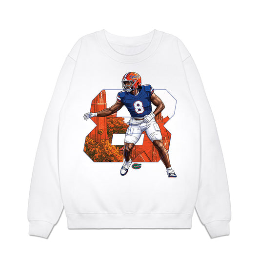 Florida - NCAA Football : Aaron Chiles Jr. - Collage Premium Crewneck Sweatshirt-0