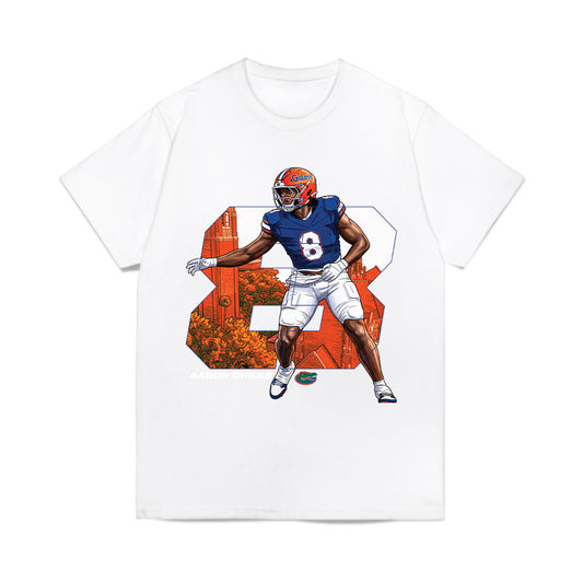 Florida - NCAA Football : Aaron Chiles Jr. - Collage Comfort Colors T-Shirt-0