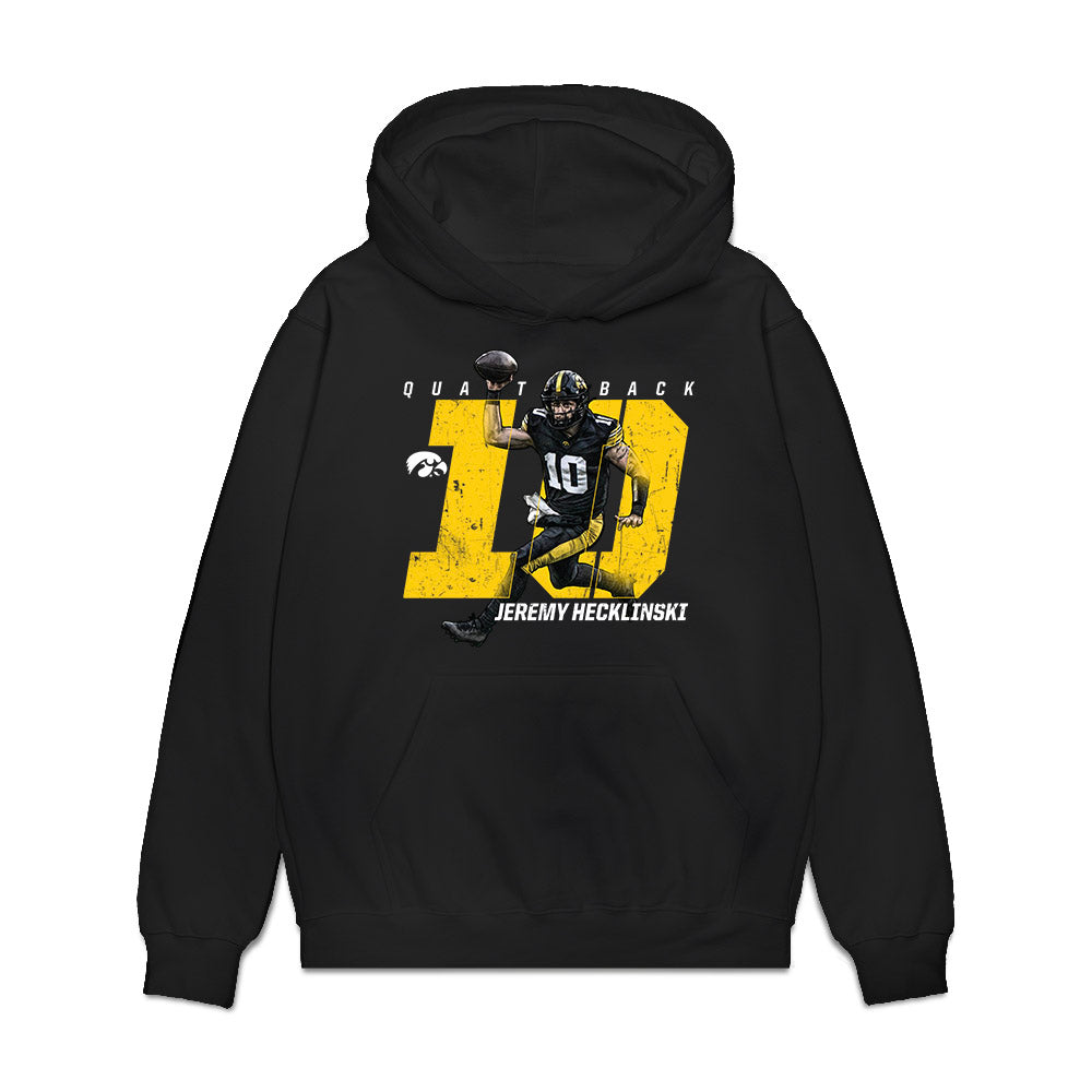 Iowa - NCAA Football : Jeremy Hecklinski - Collage Premium Hooded Sweatshirt-0