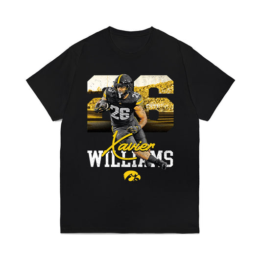 Iowa - NCAA Football : Xavier Williams - Collage Comfort Colors T-Shirt-0