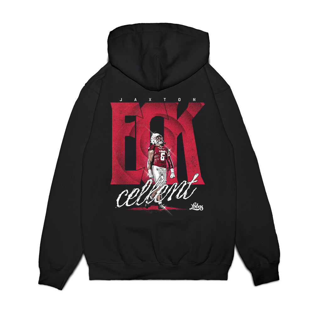 New Mexico - NCAA Football : Jaxton Eck - Collage Premium Hooded Sweatshirt-1