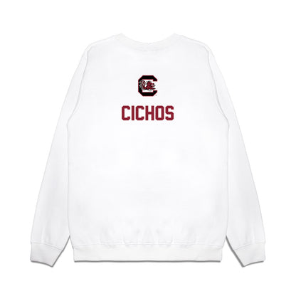 South Carolina - NCAA Equestrian : Samantha Cichos - National Champions Premium Crewneck Sweatshirt-1