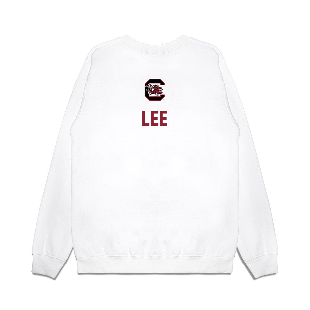 South Carolina - NCAA Equestrian : Julia Lee - National Champions Premium Crewneck Sweatshirt-1