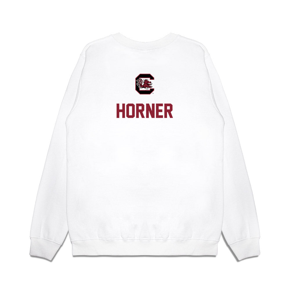 South Carolina - NCAA Equestrian : Faith Horner - National Champions Premium Crewneck Sweatshirt-1