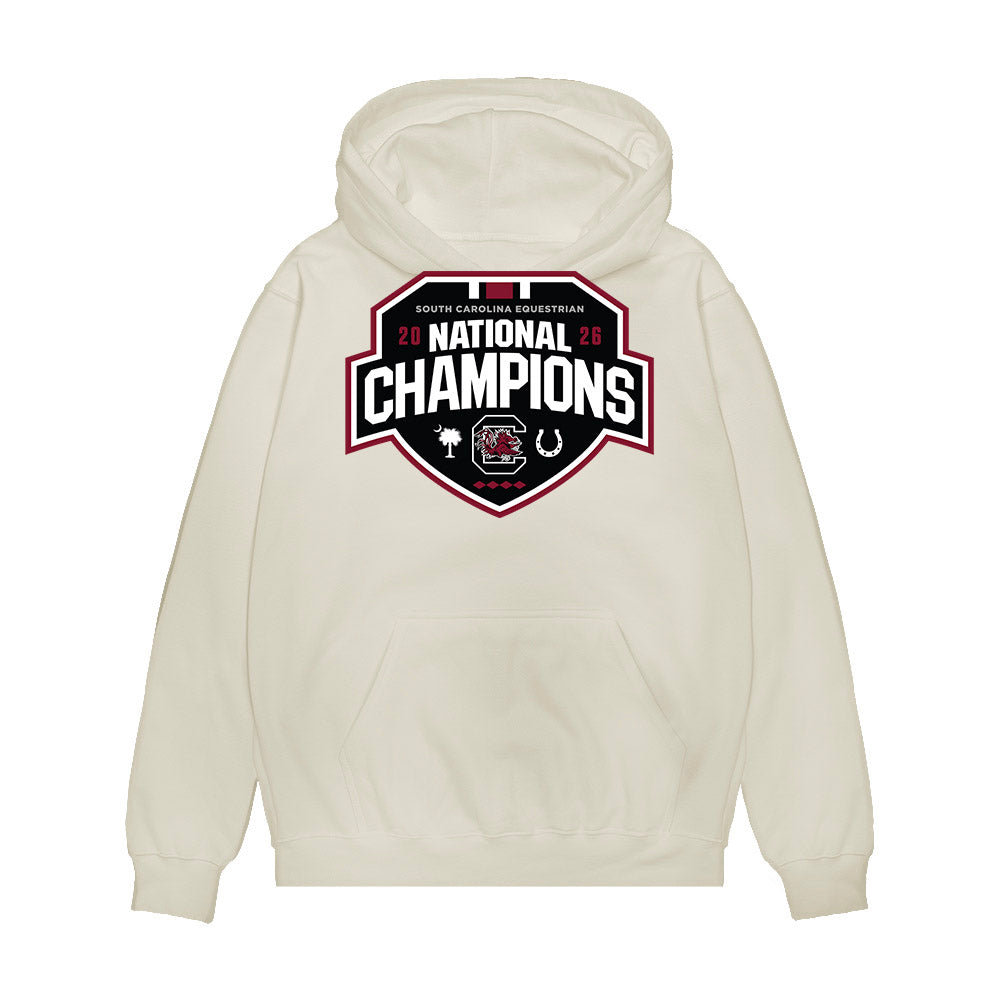 South Carolina - NCAA Equestrian : Chloe Canter - National Champions Premium Hooded Sweatshirt-0