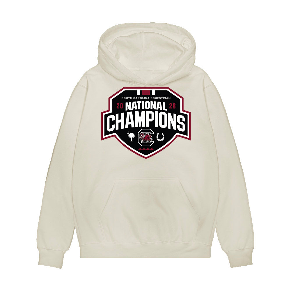 South Carolina - NCAA Equestrian : Ruby Voortmeyer - National Champions Premium Hooded Sweatshirt-0