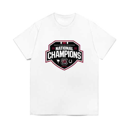 South Carolina - NCAA Equestrian : Georgia Schmidt - National Champions Comfort Colors T-Shirt-0