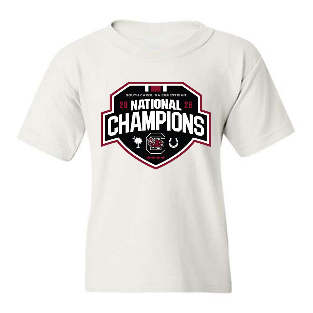 South Carolina - NCAA Equestrian : Ruby Voortmeyer - National Champions Youth T-Shirt-0