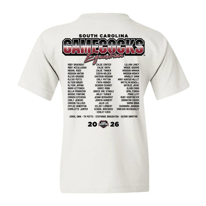 South Carolina - NCAA Equestrian : National Champions Roster Youth T-Shirt-1