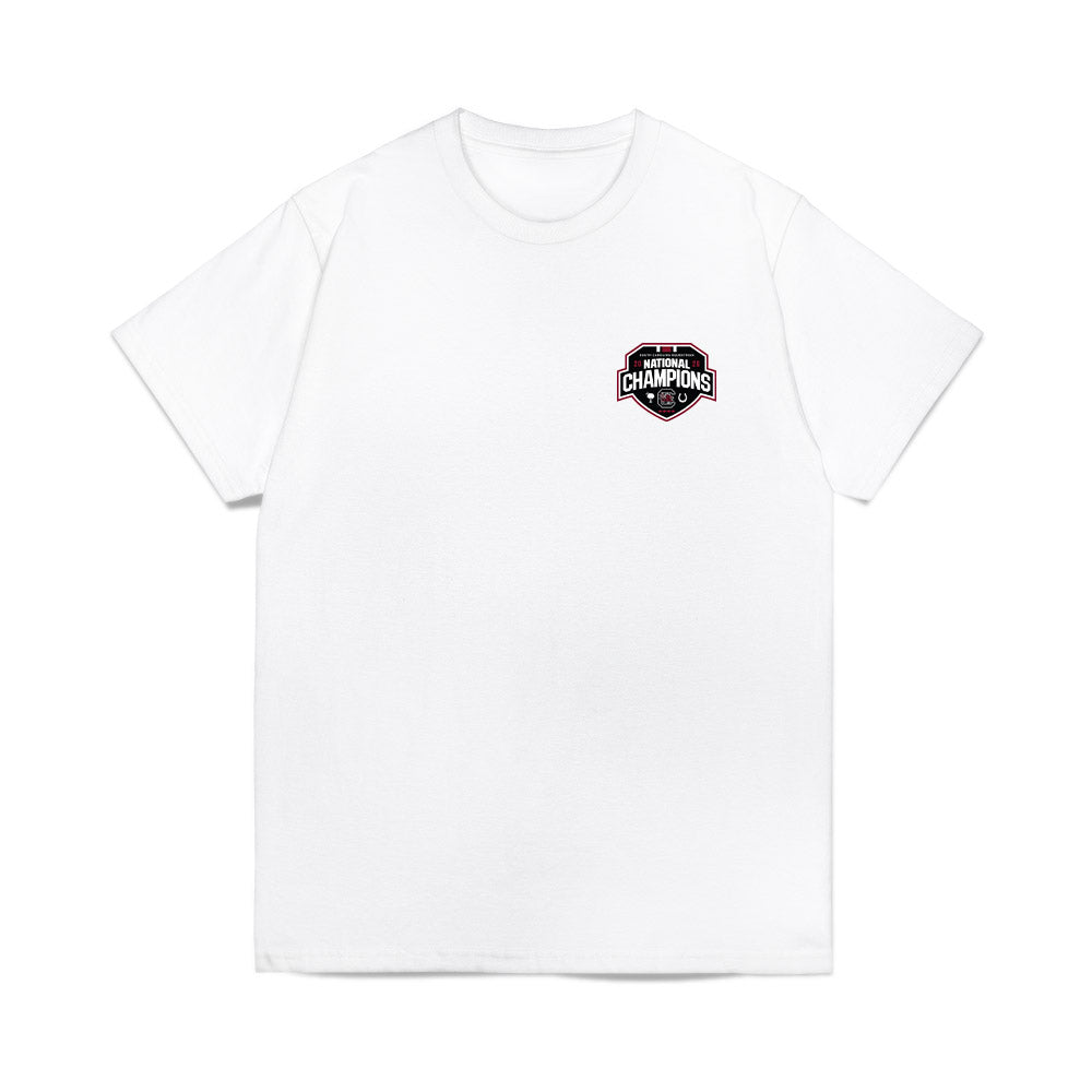 South Carolina - NCAA Equestrian : National Champions Roster Comfort Colors T-Shirt-0