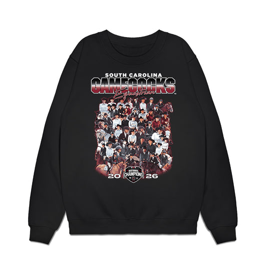 South Carolina - NCAA Equestrian : National Champions Team Collage Premium Crewneck Sweatshirt-0