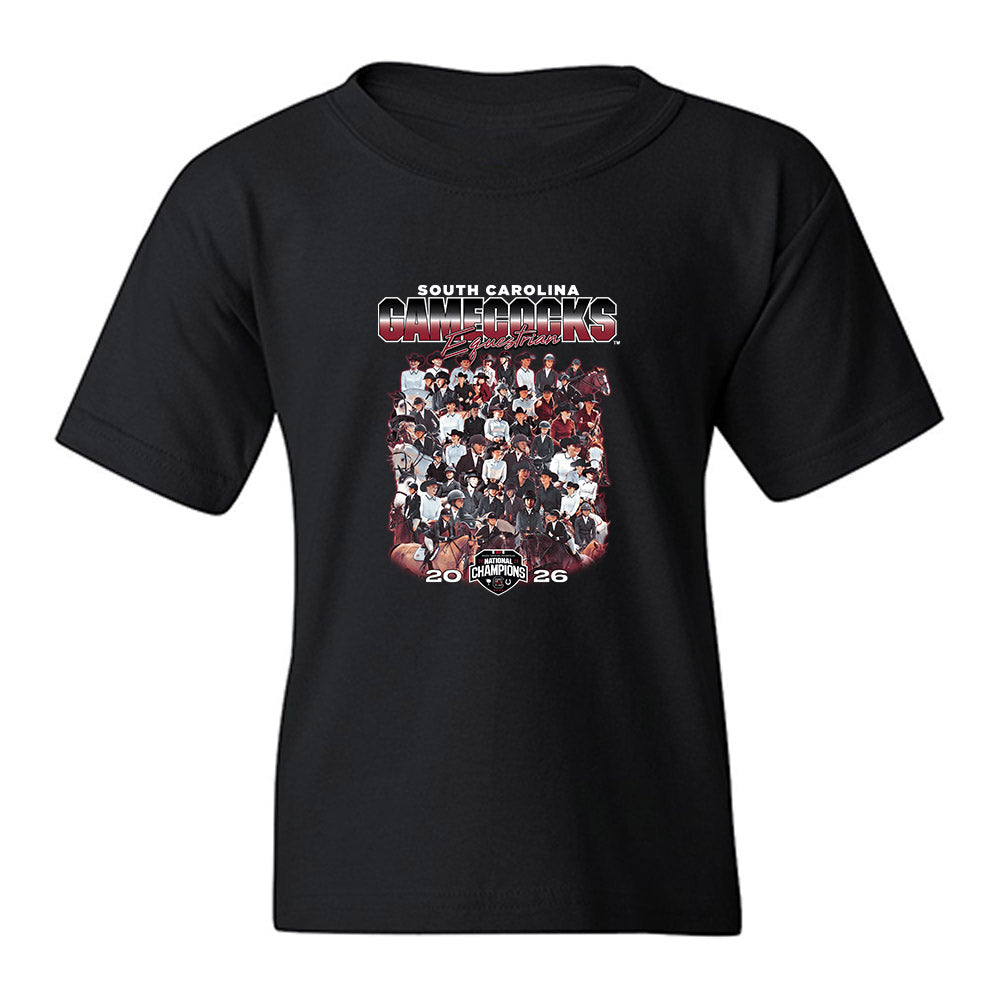 South Carolina - NCAA Equestrian : National Champions Team Collage Youth T-Shirt-0