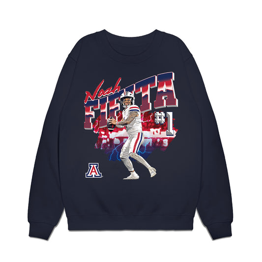 Arizona - NCAA Football : Noah Fifita - Collage Premium Crewneck Sweatshirt-0