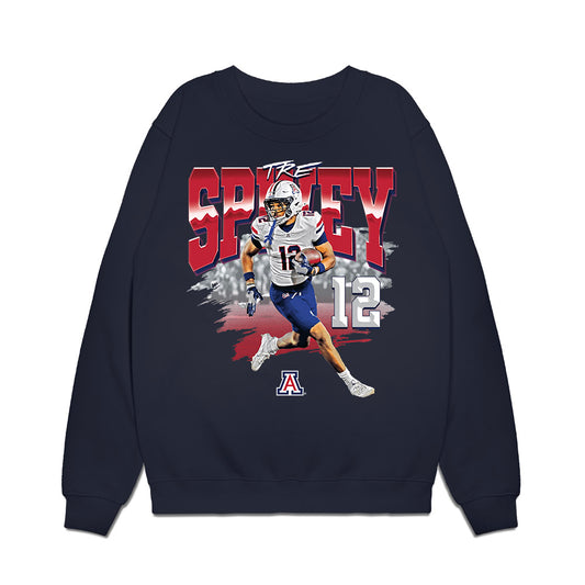 Arizona - NCAA Football : Tre Spivey - Collage Premium Crewneck Sweatshirt-0