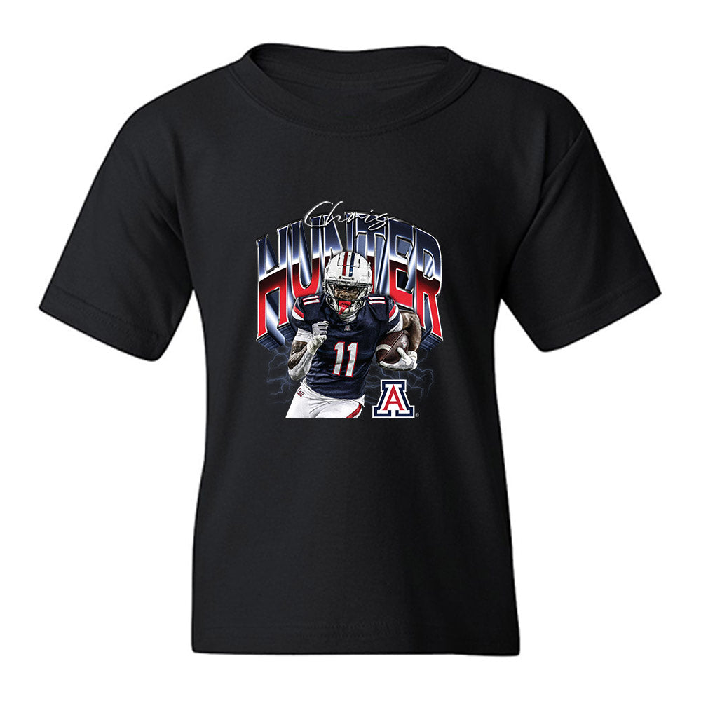 Arizona - NCAA Football : Christopher Hunter - Collage Youth T-Shirt-0