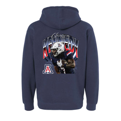 Arizona - NCAA Football : Chase Kennedy - Graphic Hooded Pullover Sweatshirt-1