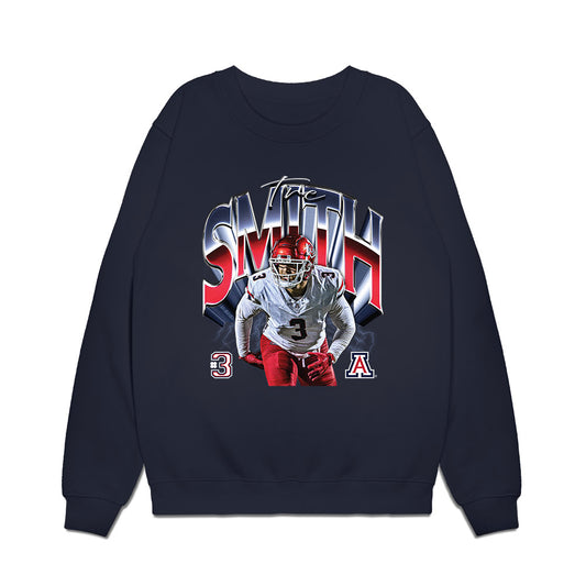 Arizona - NCAA Football : Tre Smith - Graphic Premium Crewneck Sweatshirt-0