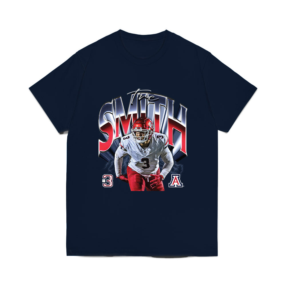 Arizona - NCAA Football : Tre Smith - Graphic Comfort Colors T-Shirt-0