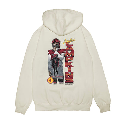 Minnesota - NCAA Football : Jordan Lampkins - Collage Premium Hooded Sweatshirt-1