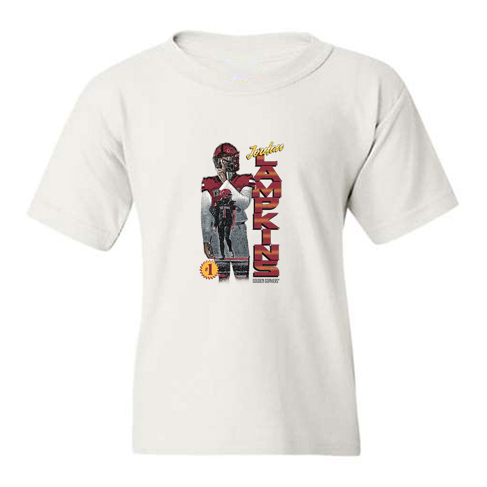 Minnesota - NCAA Football : Jordan Lampkins - Collage Youth T-Shirt-0
