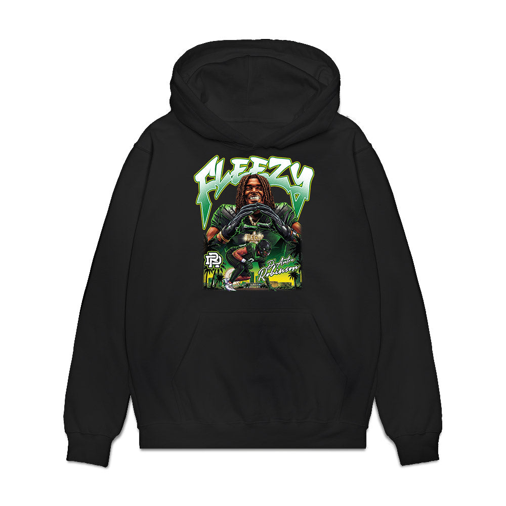 Oregon - NCAA Football : D'Antre Robinson - Caricature Premium Hooded Sweatshirt-0