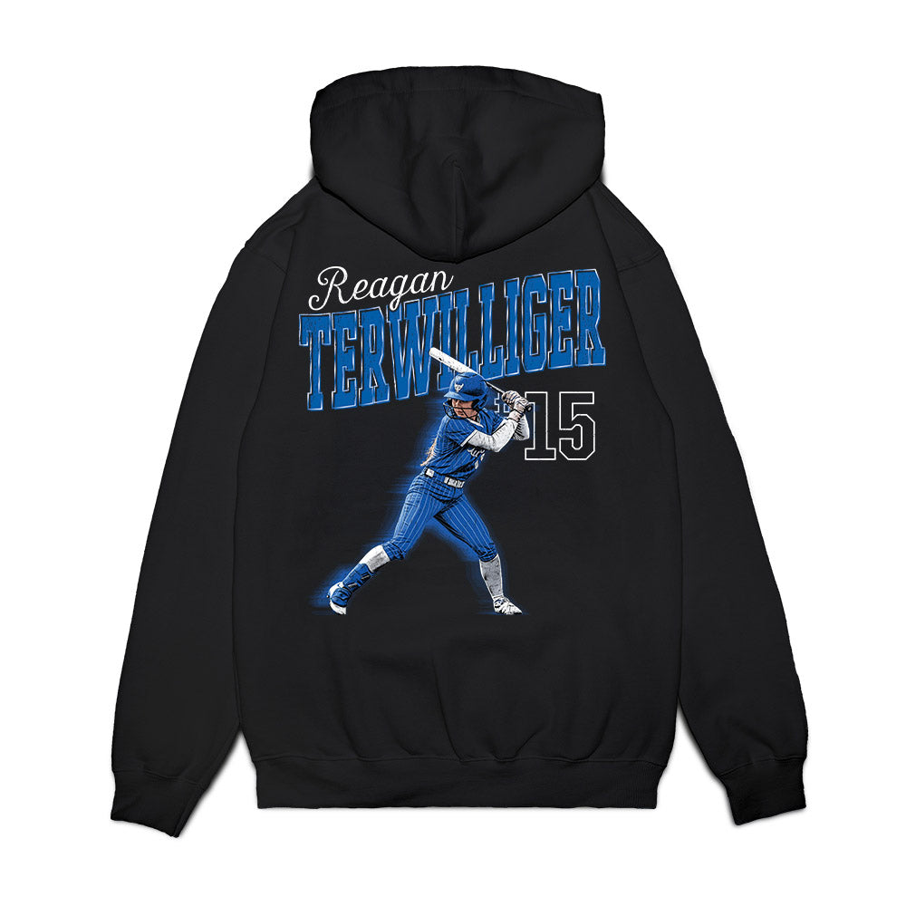 Buffalo - NCAA Softball : Reagan Terwilliger - Collage Premium Hooded Sweatshirt-1