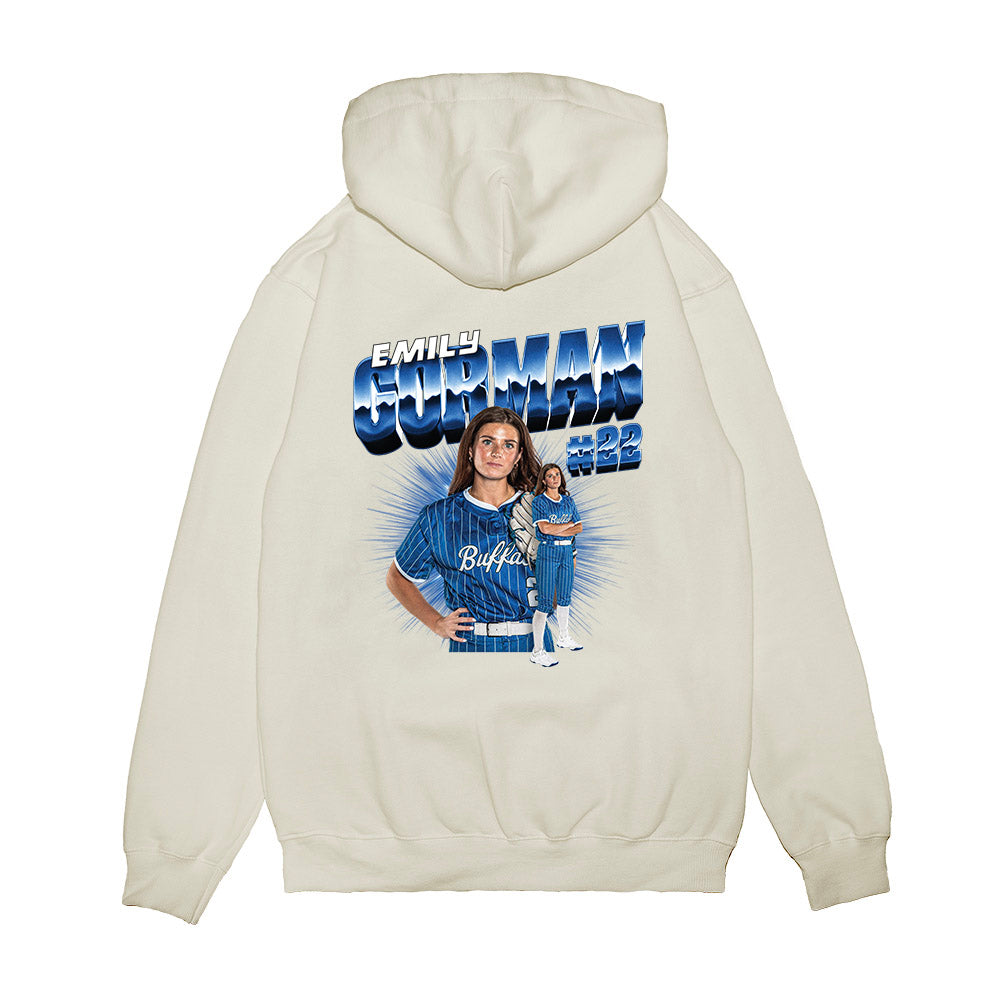 Buffalo - NCAA Softball : Emily Gorman - Collage Premium Hooded Sweatshirt-1