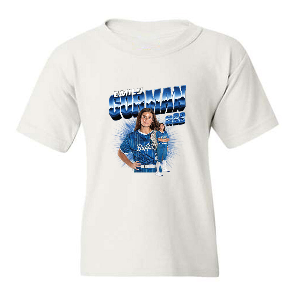 Buffalo - NCAA Softball : Emily Gorman - Collage Youth T-Shirt-0