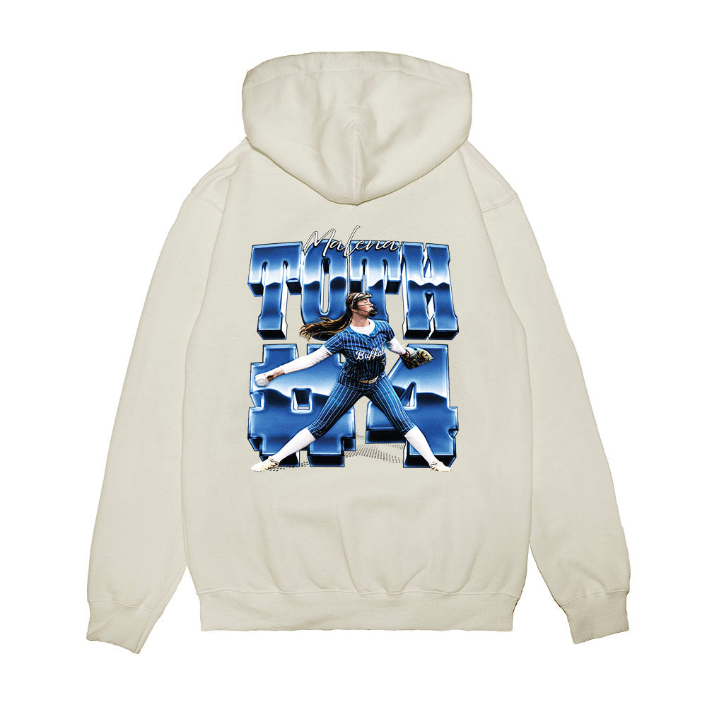 Buffalo - NCAA Softball : Malena Toth - Collage Premium Hooded Sweatshirt-1