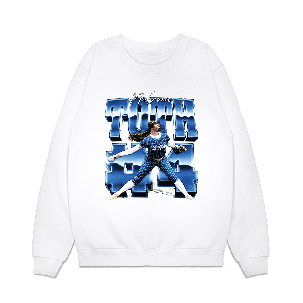 Buffalo - NCAA Softball : Malena Toth - Collage Premium Crewneck Sweatshirt-0