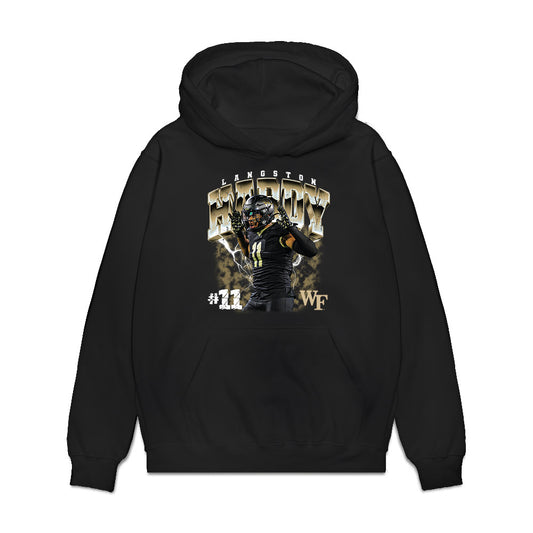 Wake Forest - NCAA Football : Langston Hardy - Collage Premium Hooded Sweatshirt-0