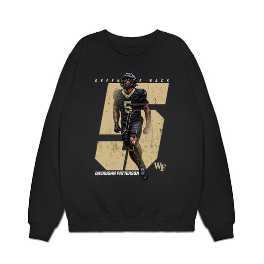 Wake Forest - NCAA Football : Davaughn Patterson - Collage Premium Crewneck Sweatshirt-0