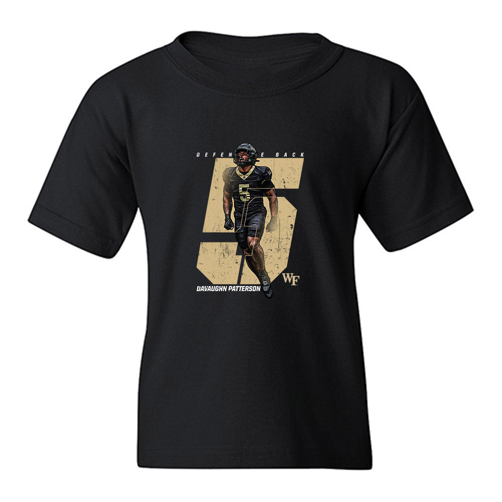 Wake Forest - NCAA Football : Davaughn Patterson - Collage Youth T-Shirt-0