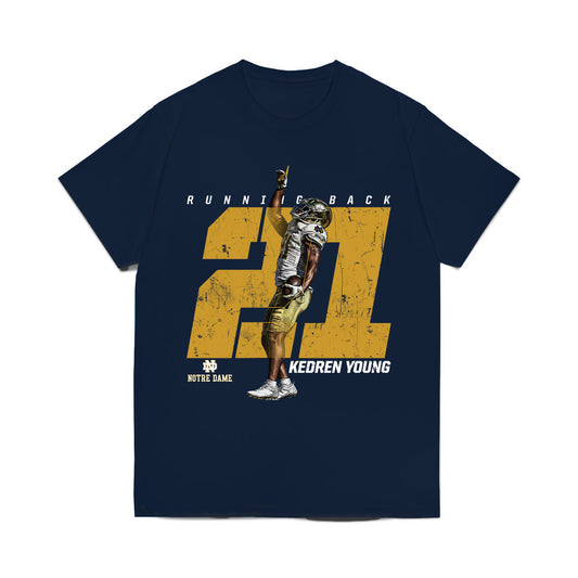Notre Dame - NCAA Football : Kedren Young - Collage Comfort Colors T-Shirt-0