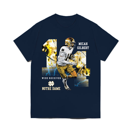 Notre Dame - NCAA Football : Micah Gilbert - Collage Comfort Colors T-Shirt-0