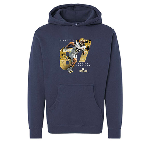 Notre Dame - NCAA Football : Cooper Flanagan - Collage Hooded Pullover Sweatshirt-0