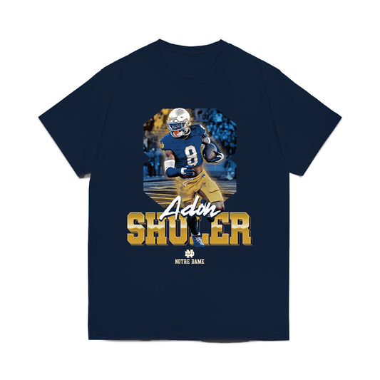 Notre Dame - NCAA Football : Adon Shuler - Collage Comfort Colors T-Shirt-0