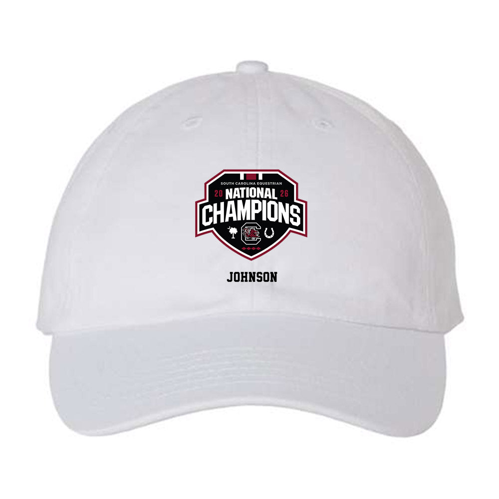 South Carolina - NCAA Equestrian : Susannah Johnson - National Champions Dad Hat-0