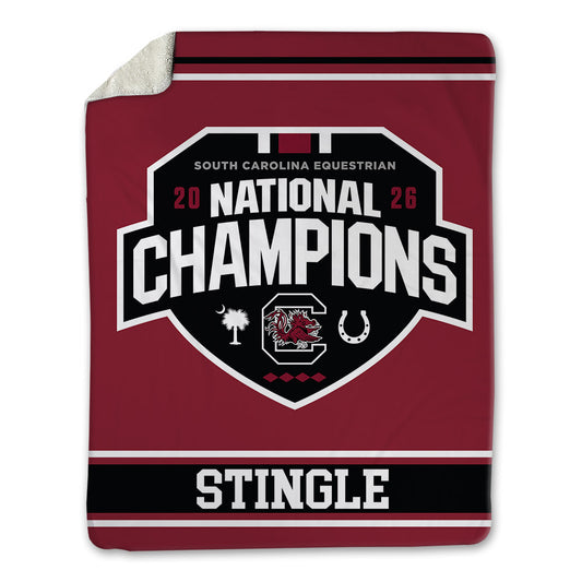 South Carolina - NCAA Equestrian : Gracie Mae Stingle - National Champions Blanket-0