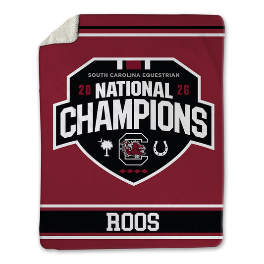 South Carolina - NCAA Equestrian : Abigail Roos - National Champions Blanket-0