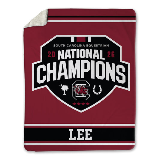 South Carolina - NCAA Equestrian : Julia Lee - National Champions Blanket-0