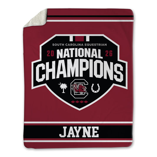 South Carolina - NCAA Equestrian : Natalie Jayne - National Champions Blanket-0