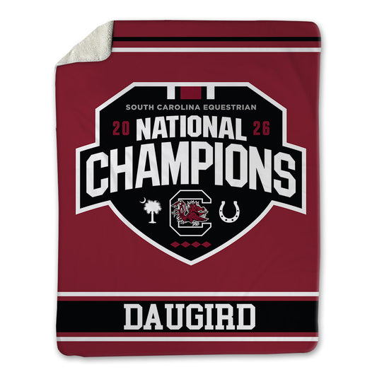 South Carolina - NCAA Equestrian : Alexis Daugird - National Champions Blanket-0