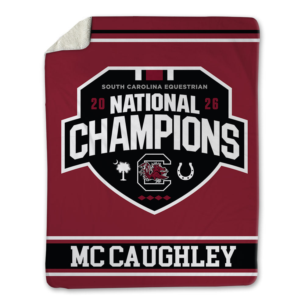 South Carolina - NCAA Equestrian : Vanessa Mc Caughley - National Champions Blanket-0