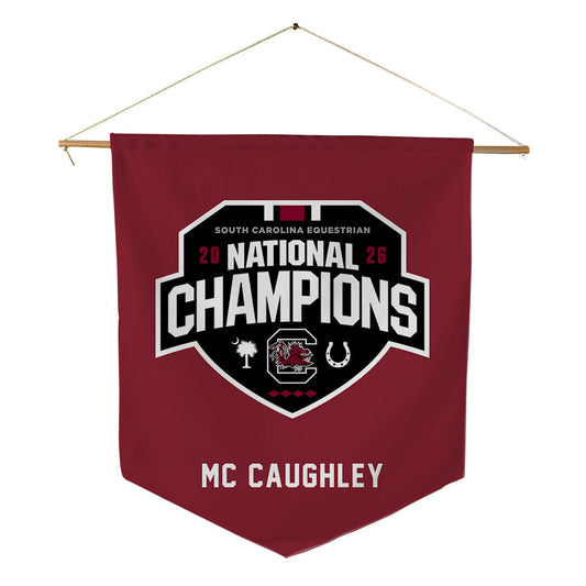 South Carolina - NCAA Equestrian : Vanessa Mc Caughley - National Champions Pennant - 18" x 21"-0
